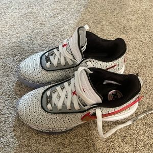 Nike Lebron 20 the debut white/ metallic gold size 5.5 boys